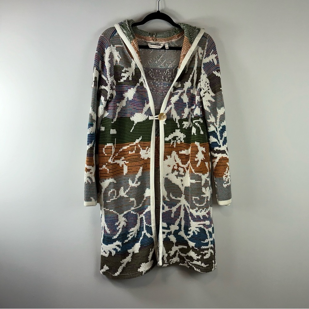 Soft Surroundings Loveland Jacquard Cardigan Sweater Size S
